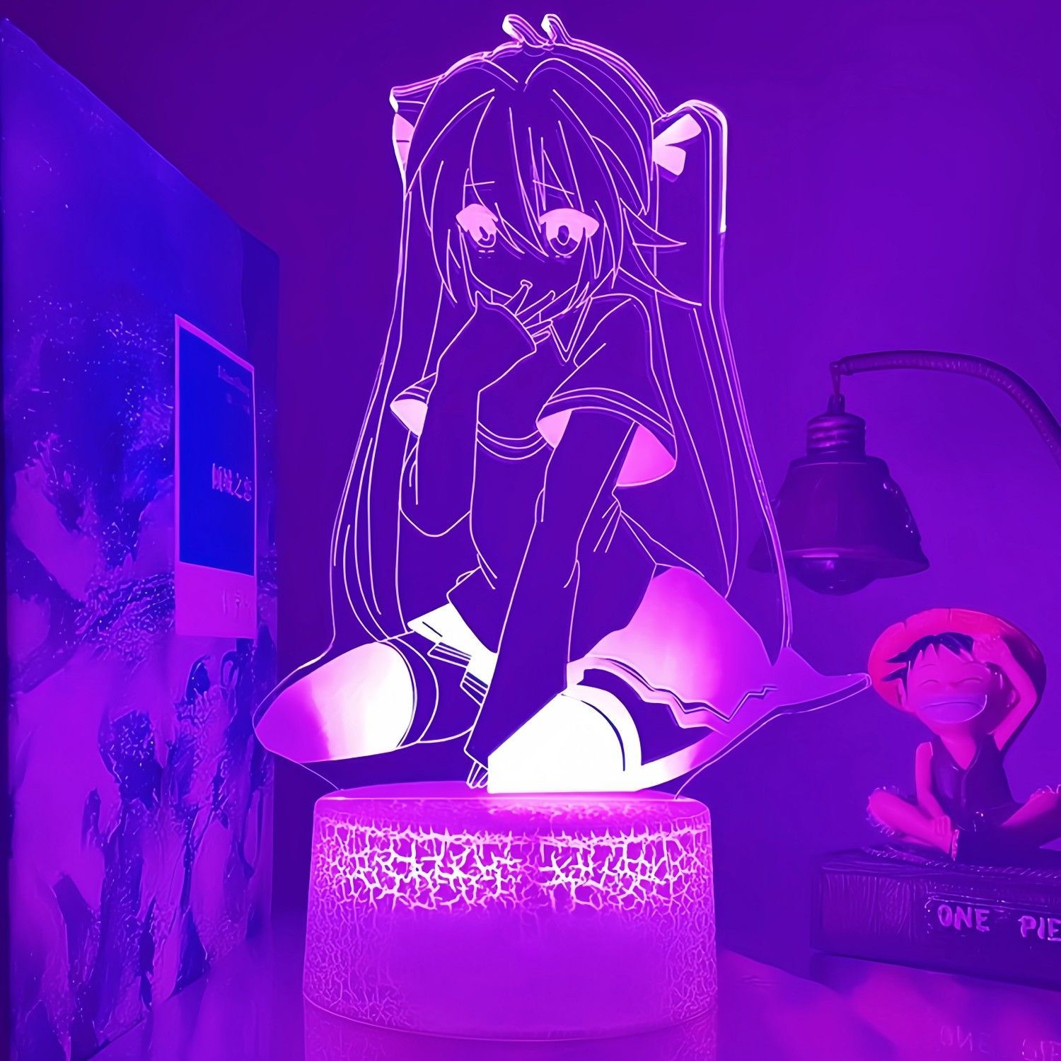 Lighting Decoration Ideas - Anime-Zubehör Hatsune Miku Figur LED-Nachtlicht Hatsune