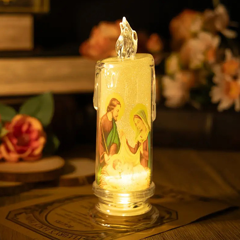 Lighting Decoration Ideas - Jesus Jungfrau Christus LED Kerze Lampe