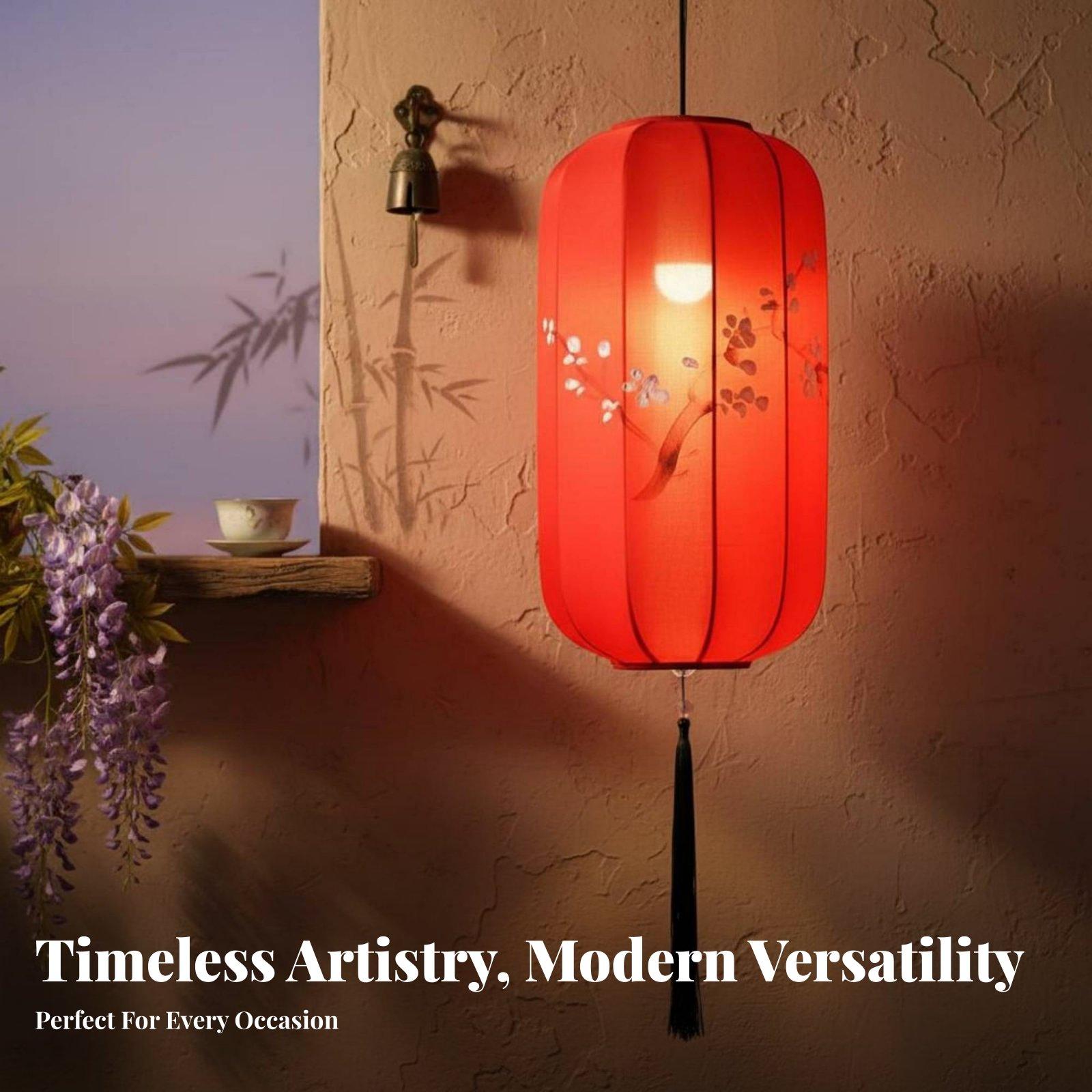 Decor Timeless Lighting - Wasserdichte Hängelampe im chinesischen Design, handbemalte