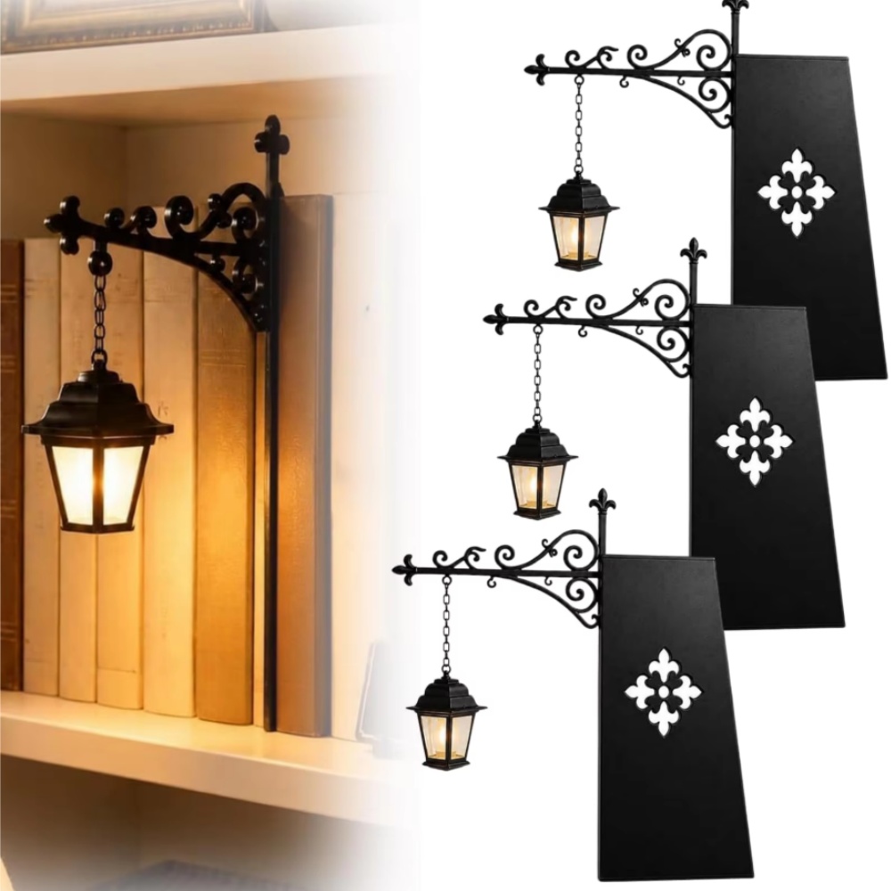 Decor Lighting Lamps - Bibliothekslaterne, dekorative Bücherregalbeleuchtung, Retro-Bibliothekslaterne, Bücherregallampe, multifunktionales