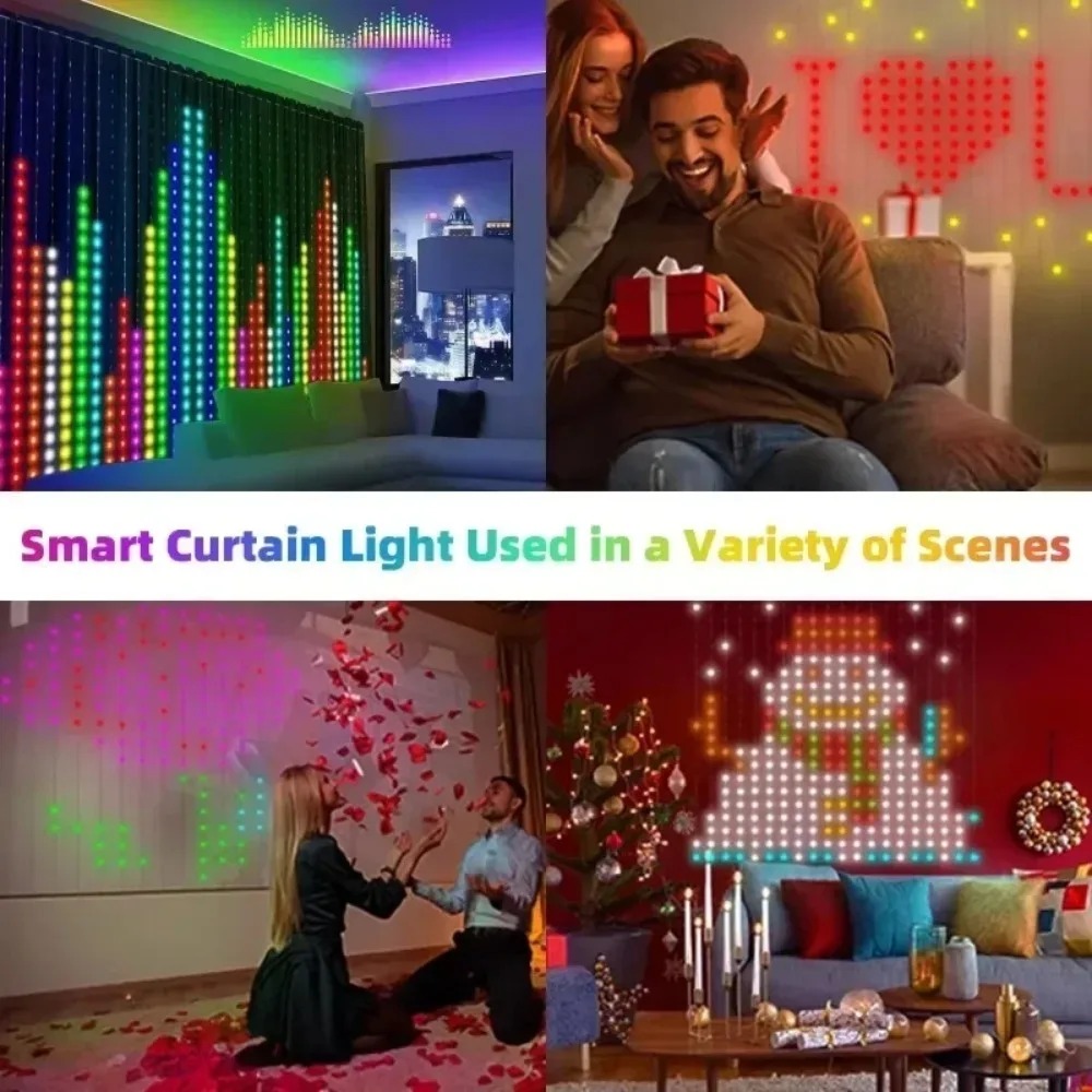 LED-Pixel-Lichtvorhang mit Blu – Lighting Christmas Decor Bewertung und Preis