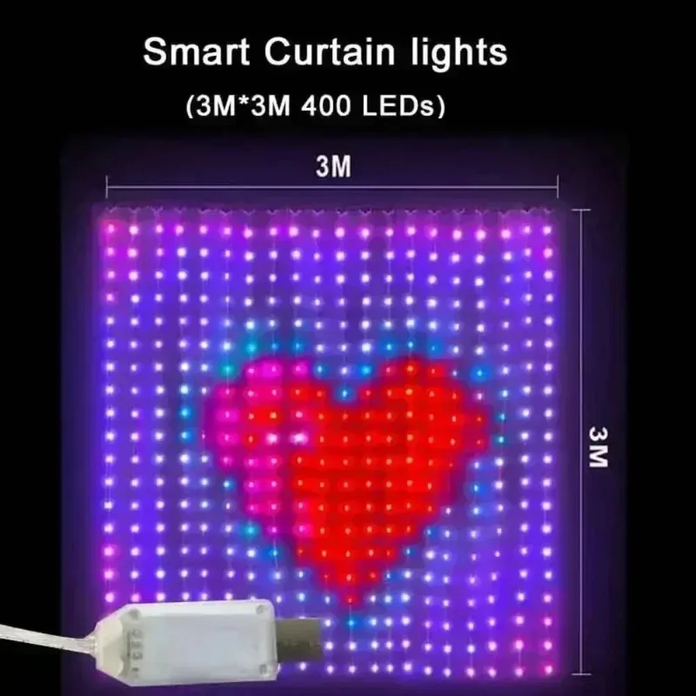 LED-Pixel-Lichtvorhang mit Blu – Lighting Christmas Decor Bewertung und Preis