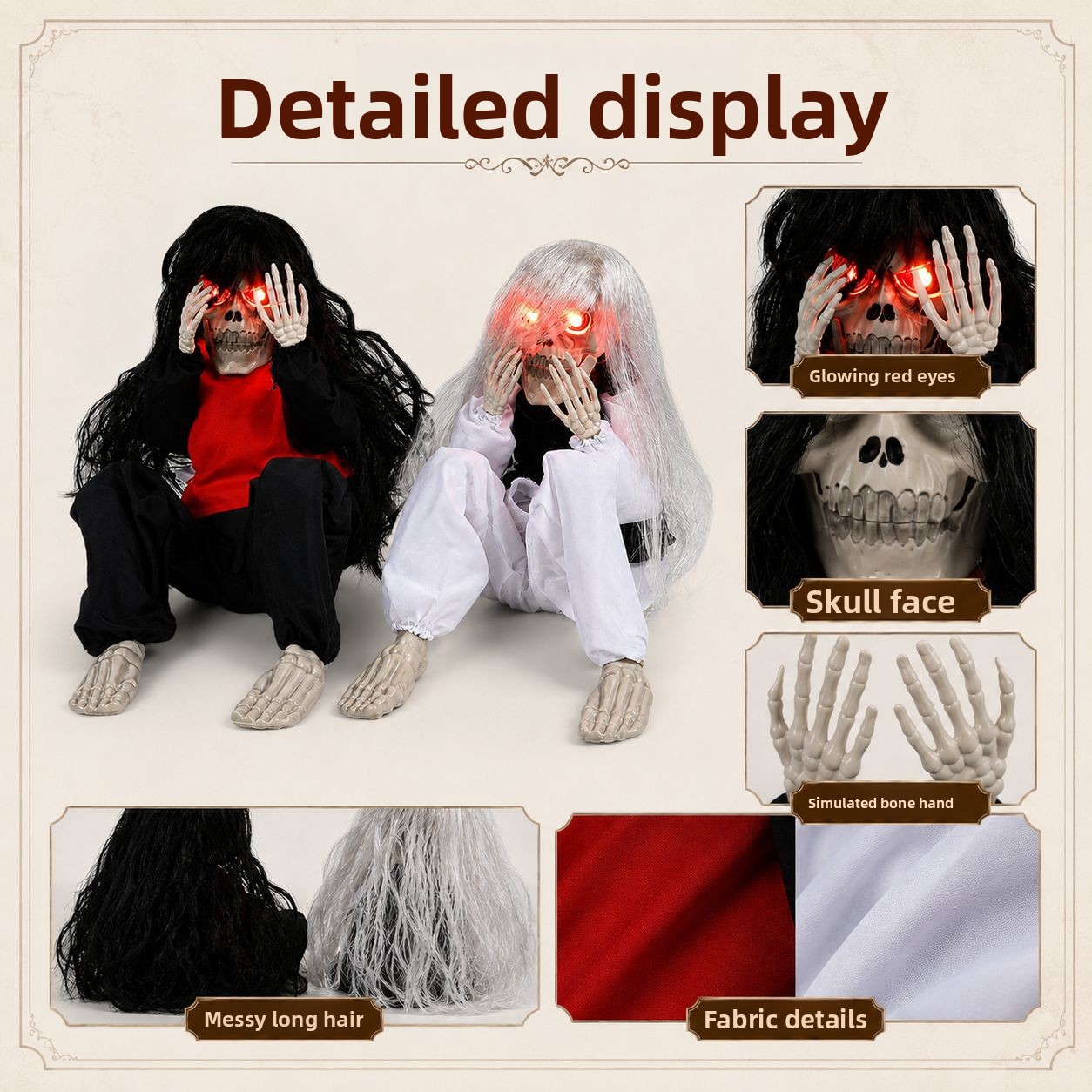 Halloween-Sitzskelett-Dekorati – Up Lighting Decor Bewertung und Preis