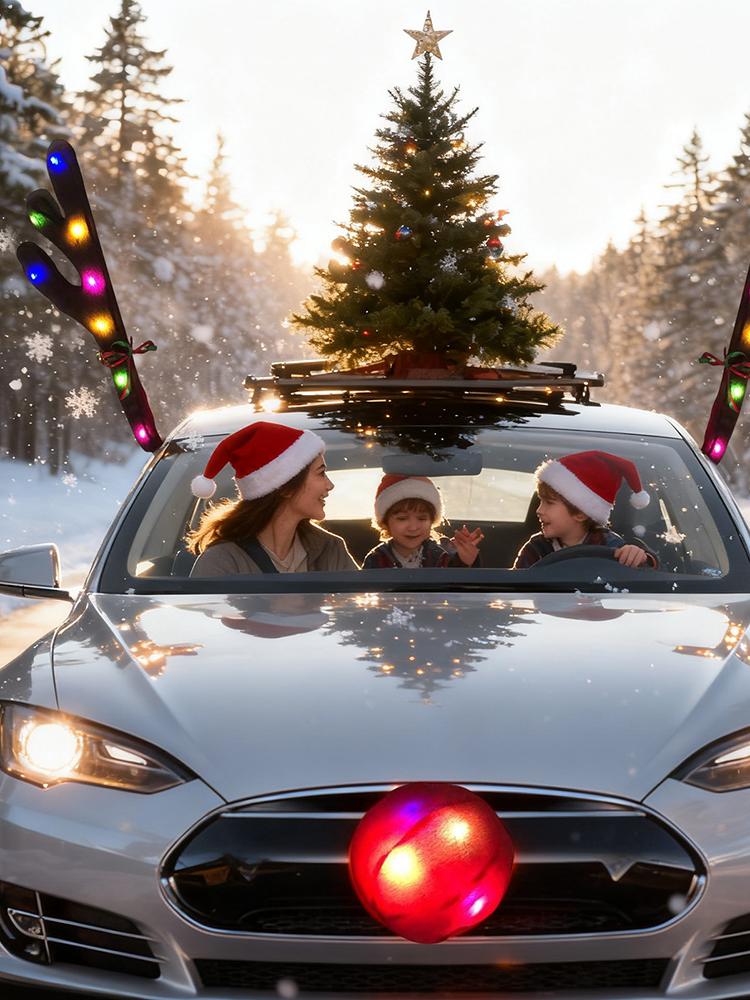 Auto-Rentiergeweih mit Nasen-  – Up Lighting Decor Bewertung und Preis