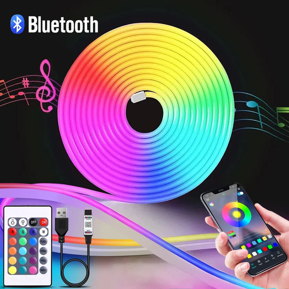 1-5 m RGB LED Neon Streifen Li – Lighting Decoration Ideas Bewertung und Preis